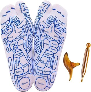 Foto 1 | Foto 1 | Set De Calcetines De Reflexología Lintsing Acupressure Con Herramientas De Masaje - Venta Internacional.