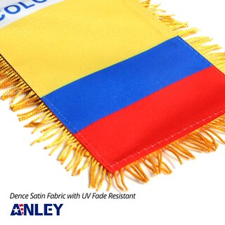Foto 4 | Foto 4 | Bandera Colgante Anley Colombia 10 X 15 Cm Con Flecos De Doble Cara - Venta Internacional.