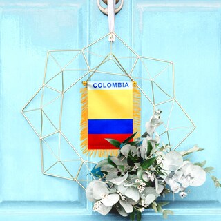 Foto 5 | Foto 5 | Bandera Colgante Anley Colombia 10 X 15 Cm Con Flecos De Doble Cara - Venta Internacional.