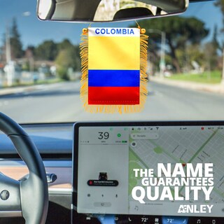 Foto 7 | Foto 7 | Bandera Colgante Anley Colombia 10 X 15 Cm Con Flecos De Doble Cara - Venta Internacional.