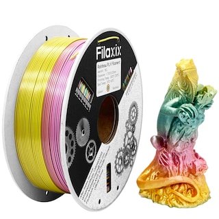Foto 1 | Foto 1 | Filamento Para Impresora 3d Filaxix Silk Rainbow Pla 1 75 Mm 1 Kg - Venta Internacional.