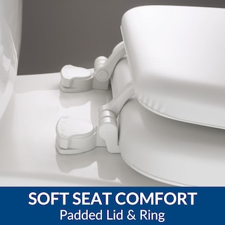 Foto 3 | Foto 3 | Asiento De Inodoro Mayfair Acolchado De Vinilo Suave Sobre Madera Alargado - Venta Internacional.
