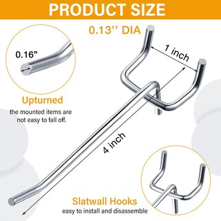 Foto 2 | Foto 2 | Ganchos De Estantería Shimeyao De Acero Inoxidable 10 Cm 100 Unidades - Venta Internacional.