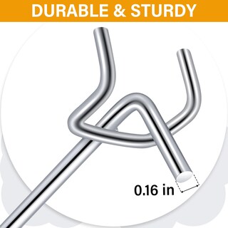 Foto 3 | Foto 3 | Ganchos De Estantería Shimeyao De Acero Inoxidable 10 Cm 100 Unidades - Venta Internacional.