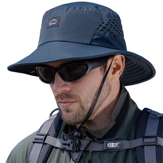 Foto 1 | Foto 1 | Sombrero De Sol Sireck Upf50+ De Ala Ancha Para Hombre Y Mujer Color Azul Marino - Venta Internacional.