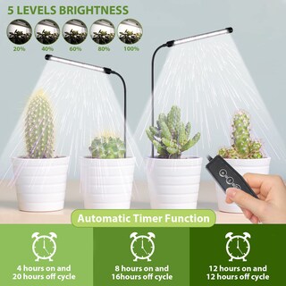 Foto 2 | Foto 2 | Grow Light Juhefa 6000 K Full Spectrum Para Plantas De Interior Paquete De 2 - Venta Internacional.