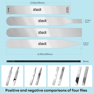 Foto 4 | Foto 4 | Herramientas De Pulido Stedi Hobby Model 4 Piezas Con Limas De Grano #10000 - Venta Internacional.