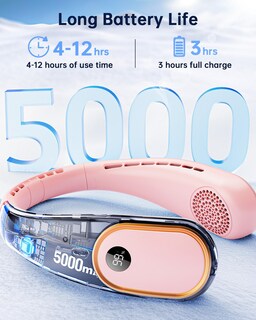 Foto 3 | Foto 3 | Ventilador De Cuello Vetifinal Recargable De 5000 Mah Con Pantalla Digital - Venta Internacional.