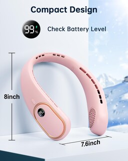 Foto 5 | Foto 5 | Ventilador De Cuello Vetifinal Recargable De 5000 Mah Con Pantalla Digital - Venta Internacional.