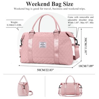 Foto 4 | Foto 4 | Bolsa De Viaje Hyc00 Para Mujer Rosa Capacidad De 30 Litros - Venta Internacional.