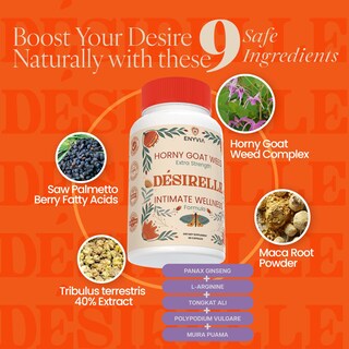Foto 3 | Foto 3 | Potenciador De La Libido Enyvia Desirelle Para Mujeres Con Tribulus Terrestris - Venta Internacional.