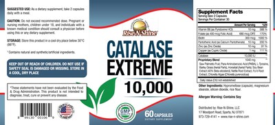Foto 3 | Foto 3 | Suplemento Rise-n-shine Catalase Extreme 10 000 180 Cápsulas X3 - Venta Internacional.
