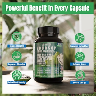 Foto 6 | Foto 6 | Suplemento Vyxion Guanábana Graviola 20 En 1 60 Cápsulas Vegano - Venta Internacional.