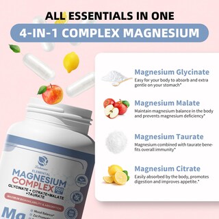Foto 2 | Foto 2 | Suplemento Lukaree Magnesium Complex 500 Mg 120 Cápsulas Veganas - Venta Internacional.