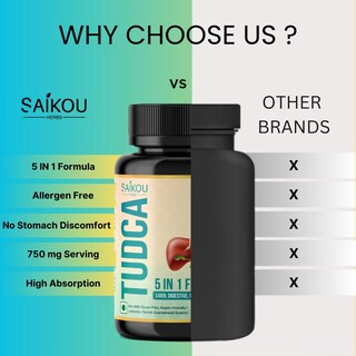 Foto 3 | Foto 3 | Suplemento Saikou Herbs Tudca (ácido Tauroursodesoxicólico) 750 Mg - Venta Internacional.