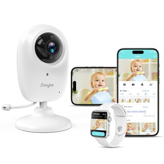 Foto 1 | Foto 1 | Monitor De Vídeo Para Bebés Simyke 1080p Smart Wifi Con Detección De Llantos - Venta Internacional.