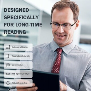 Foto 6 | Foto 6 | Gafas De Lectura Aqwano Blue Light Blocking Tr90 1.5  Paquete De 4 - Venta Internacional.