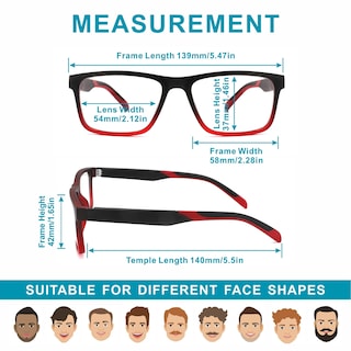 Foto 5 | Foto 5 | Gafas De Lectura Acavefox  Paquete De 4 Unidades  1.75 Pulgadas  Para Hombre  Con Bloqueo De Luz Azul - Venta Internacional.