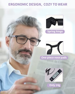 Foto 4 | Foto 4 | Gafas De Lectura Novivon Blue Light Blocking 1.75 Con 6 Fundas - Venta Internacional.