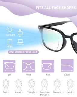 Foto 6 | Foto 6 | Gafas De Lectura Novivon Blue Light Blocking 1.75 Con 6 Fundas - Venta Internacional.
