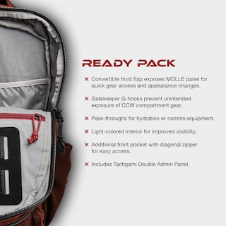 Foto 2 | Foto 2 | Mochila Táctica Vertx Ready Pack De 20 Litros Para Ccw Edc Negra - Venta Internacional.