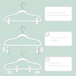 Foto 3 | Foto 3 | Pinzas De Terciopelo Trgowaul Para Perchas Finas De Terciopelo  60 Unidades - Venta Internacional.