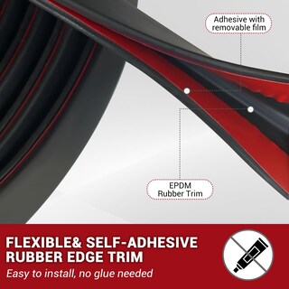Foto 3 | Foto 3 | Borde De Goma Yanruipro 1/4 Autoadhesivo 20 Pies Epdm Negro - Venta Internacional.