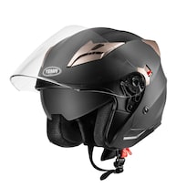 Casco De Moto Yema Ym-627 De Cara Abierta Aprobado Por El Dot  Negro - Venta Internacional.