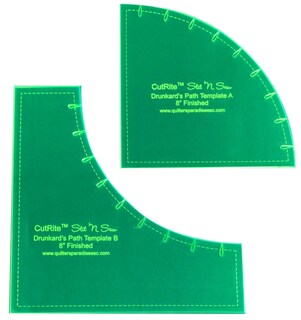 Foto 1 | Foto 1 | Plantilla De Acolchado Cutrite Slit N' Sew Drunkard's Path 20 Cm - Venta Internacional.