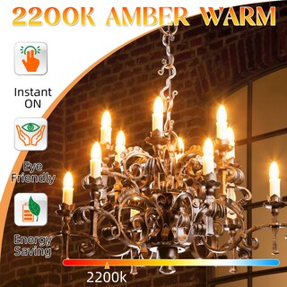 Foto 3 | Foto 3 | Bombilla Led Gvvoohome E12 Para Candelabro 4 W 2200 K Color Ámbar Cálido 400 Lúmenes - Venta Internacional.