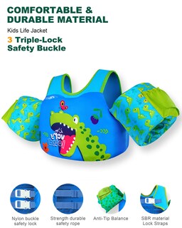 Foto 3 | Foto 3 | Chaleco De Natación Aeocoo Puddle Float Jumper 9-14-23-27-32 Kg 1-3-5-6-9 Años - Venta Internacional.