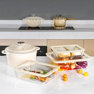 Foto 5 | Foto 5 | Juego De Recipientes Para Comida Urban Green Glass Con Tapa De Silicona  Paquete De 3 - Venta Internacional.