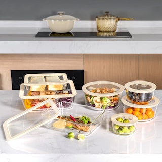 Foto 7 | Foto 7 | Juego De Recipientes Para Comida Urban Green Glass Con Tapa De Silicona  Paquete De 3 - Venta Internacional.