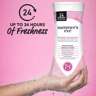 Foto 2 | Foto 2 | Gel De Baño Femenino Summer's Eve Simply Sensitive 450 Ml Paquete De 3 - Venta Internacional.