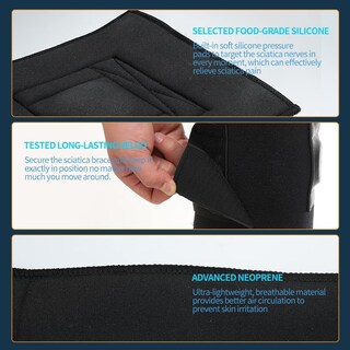 Foto 4 | Foto 4 | Rodillera Lyyhmay Para Aliviar El Dolor De Ciática Para Hombres Y Mujeres Color Negro - Venta Internacional.