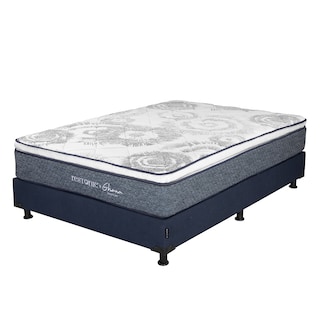 Foto 2 | Foto 2 | Colchón Restonic Ghana Queen Size + Box Dicasa + Almohada Royal Twin