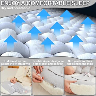 Foto 6 | Foto 6 | Almohada De Embarazo Yzcctixi Para Mujeres Embarazadas Support Grey - Venta Internacional.