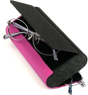 Foto 3 | Foto 3 | Funda Doble Para Gafas Meigan Carcasa Rígida De Aluminio Color Rosa - Venta Internacional.
