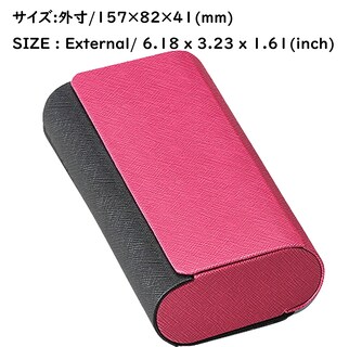 Foto 4 | Foto 4 | Funda Doble Para Gafas Meigan Carcasa Rígida De Aluminio Color Rosa - Venta Internacional.