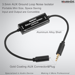 Foto 2 | Foto 2 | Filtro De Ruido Wiswinda Wd-aux-mini S012s 3.5 Mm Aux Gold - Venta Internacional.