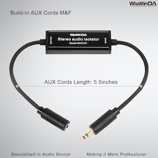 Foto 3 | Foto 3 | Filtro De Ruido Wiswinda Wd-aux-mini S012s 3.5 Mm Aux Gold - Venta Internacional.