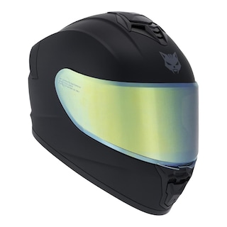 Foto 3 | Foto 3 | Casco Ghira Gh-nova Negro Mate Cerrado Mica Dorada Negro