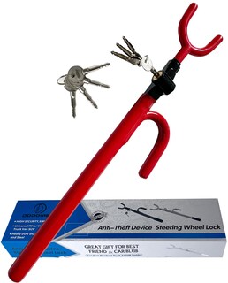 Foto 1 | Foto 1 | Cerradura De Volante Dodomes Antirrobo Para Vehículos Seguridad Color Rojo - Venta Internacional.