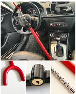 Foto 4 | Foto 4 | Cerradura De Volante Dodomes Antirrobo Para Vehículos Seguridad Color Rojo - Venta Internacional.
