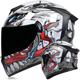 Foto 1 | Foto 1 | Casco De Moto Motuomr Integral Aprobado Por El Dot Negro M - Venta Internacional.