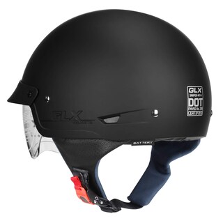 Foto 3 | Foto 3 | Medio Casco De Moto Glx M14 Cruiser Con Visera Tintada Negra - Venta Internacional.