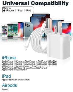 Foto 2 | Foto 2 | Cargador Willtop Para Iphone Carga Rápida Usb-c A Lightning Paquete De 2 - Venta Internacional.
