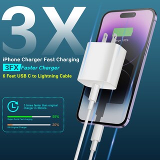 Foto 4 | Foto 4 | Cargador Willtop Para Iphone Carga Rápida Usb-c A Lightning Paquete De 2 - Venta Internacional.