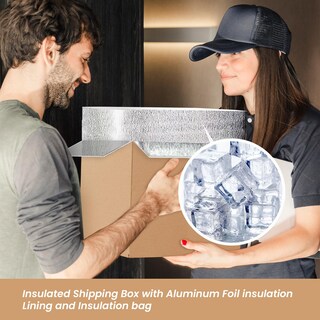 Foto 2 | Foto 2 | Cajas De Envío Aislantes Yssoa Con Revestimiento De Papel De Aluminio Paquete De 20 - Venta Internacional.
