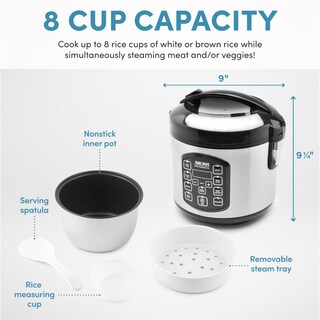 Foto 6 | Foto 6 | Arrocera Aroma Housewares Arc-954sbd 600 Ml 2 5 L Profesional - Venta Internacional.